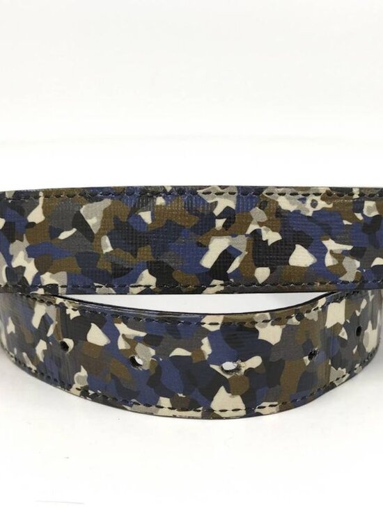Fendi Belt Monster Star Bugs Eye Leather Multicolor Black main image 8